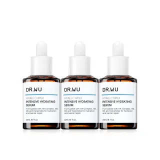 【DR.WU 達爾膚】玻尿酸保濕精華液30ML(3入組)