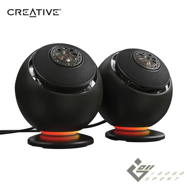 【Creative】Pebble Nova 2.0 聲道桌上型無線藍牙喇叭(同軸設計 重低音 65W PD RGB 大單體)