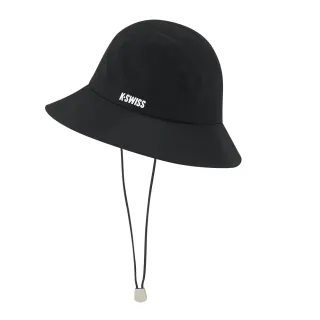 【K-SWISS】圓頂漁夫帽 Bucket Hat(正黑色)