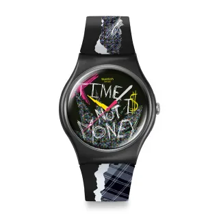 【SWATCH】BLANK CHECK 經典手錶/男錶/女錶/瑞士製造 SO32B122-5300(41mm)