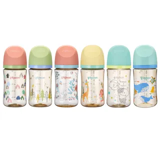 【Pigeon 貝親】第三代母乳實感PPSU奶瓶240ml(PPSU奶瓶 寬口 防脹氣孔 吸附線)