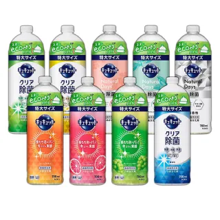 【Kao 花王】珂珂透cucute 超濃縮洗碗精補充瓶700ml(多款任選/平行輸入)