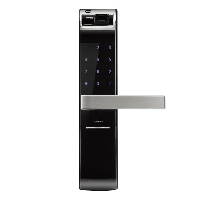 【Yale 耶魯】YDM4109A指紋密碼電子鎖-黑色(含基本安裝)