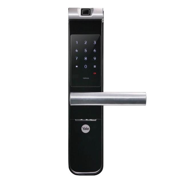 【Yale 耶魯】YMF40A指紋密碼電子鎖-黑色(含基本安裝)