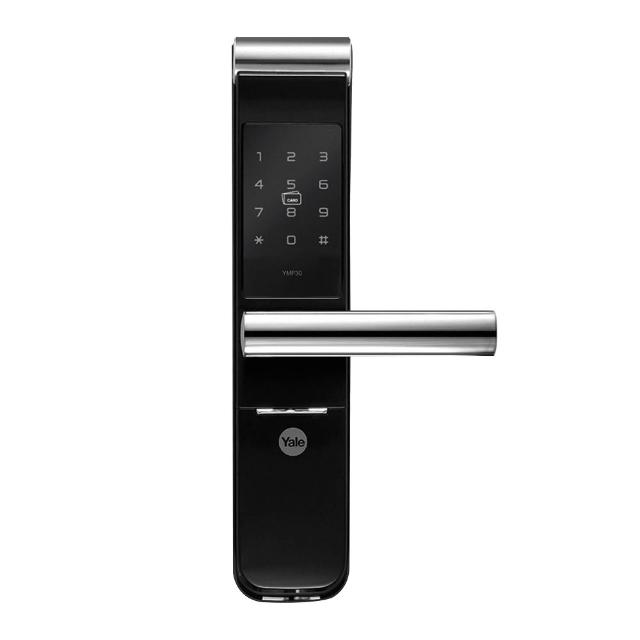 【Yale 耶魯】YMF30A卡片密碼電子鎖-黑色(含基本安裝)