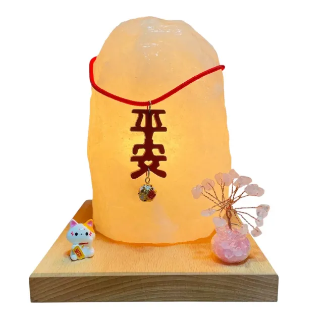【瑰麗寶】靜心淨化平安招財白鹽燈 2-3KG 隨機出貨(隨機出貨)
