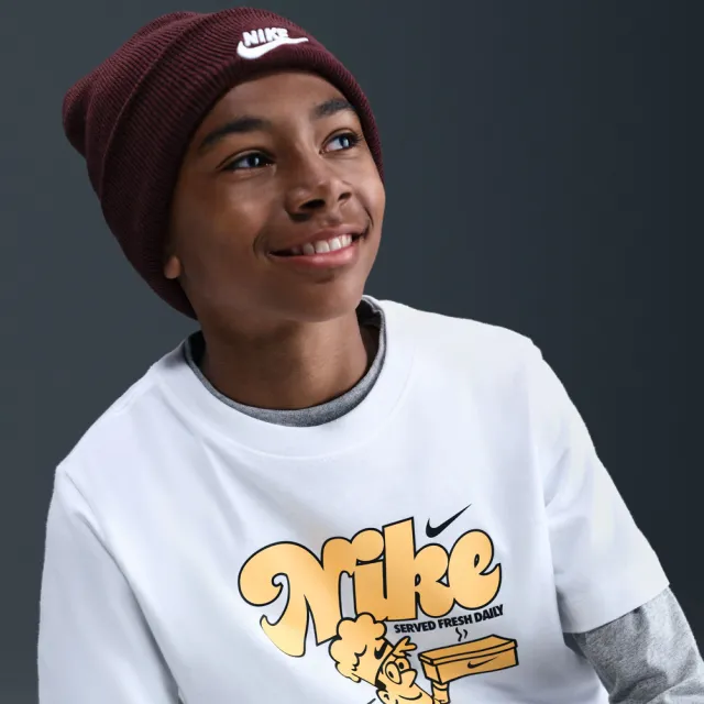 【NIKE 耐吉】短袖上衣 童裝 大童 男女童 K NSW TEE OC FUN 白 IH6276-100