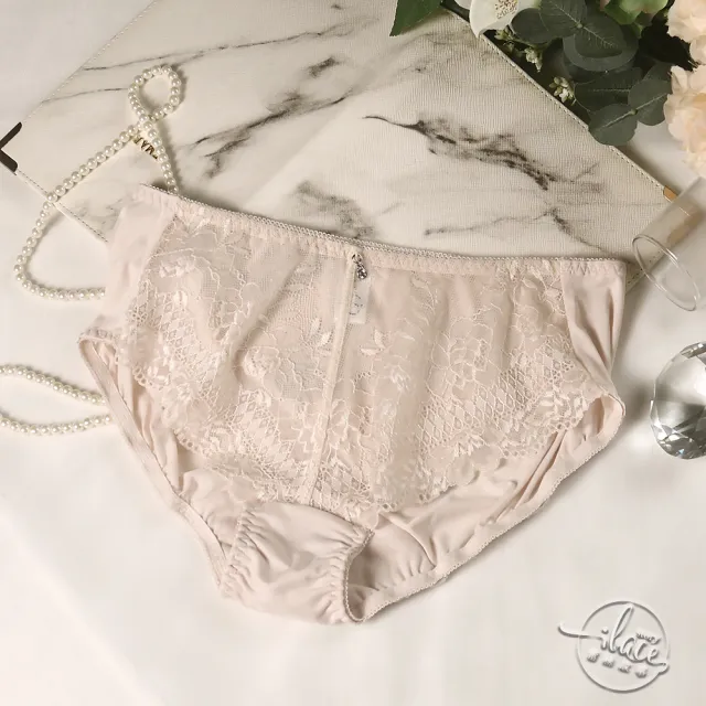 【LADY】花畔微夢系列 蕾絲/無痕/中腰平口褲 M-XL(晨曦灰/謐香膚/夜夢黑/月光藕)