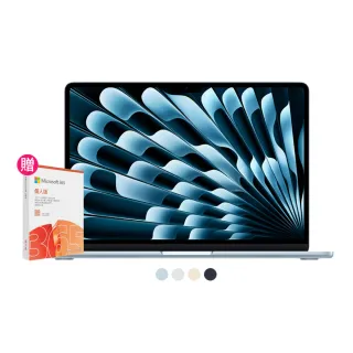 【Apple】微軟365個人版★Macbook Air 15.3吋 M4 晶片 10核心CPU 與 10核心GPU 16G/512G SSD(2025)