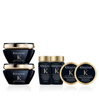 【KERASTASE 巴黎卡詩】黑鑽極萃逆時髮膜200ml雙入組(卡詩髮膜/護髮/修護)