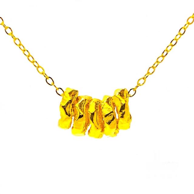 【金石盟】黃金項鍊精細美麗項鍊(0.32錢9999純金)