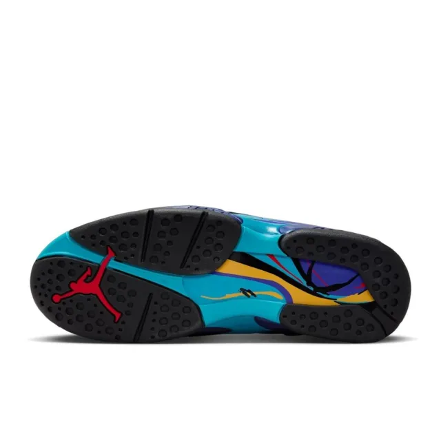 【NIKE 耐吉】Air Jordan 8 Retro 2025 Aqua 藍紫黑 籃球鞋 復刻 緩震 運動鞋 男鞋 305381-006