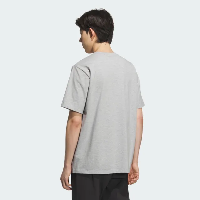 【adidas 愛迪達】短袖上衣 男 訓練 慢跑 亞規 GFX SPORTS TEE3 灰 KC5320