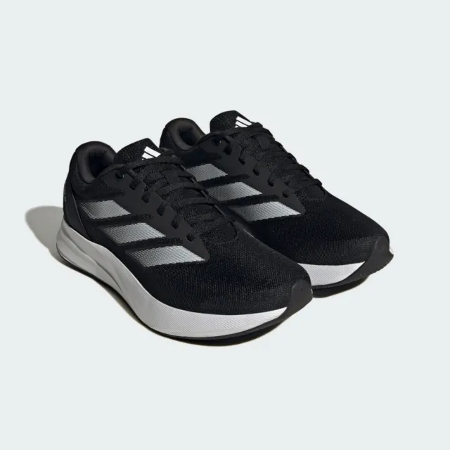 【adidas 愛迪達】Duramo RC U 男 慢跑鞋 運動鞋 跑鞋 輕量 緩震 舒適 黑 銀灰(ID2704)