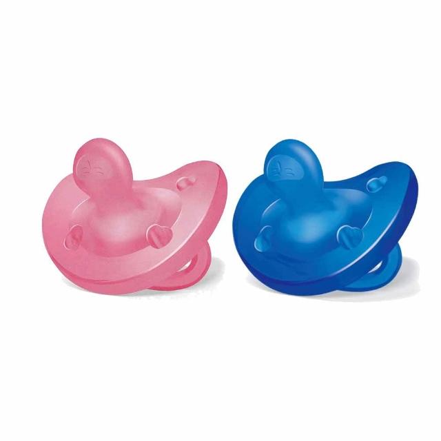 【Chicco】舒適哺乳-矽膠拇指型安撫奶嘴-多色(16-36m+)