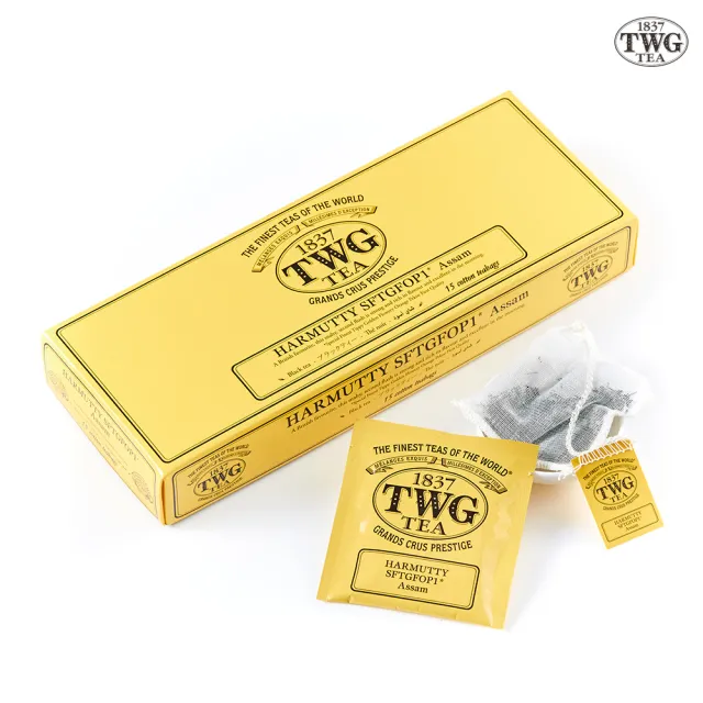 【TWG Tea】手工純棉茶包 哈爾木緹茶 15包/盒(Harmutty SFTGFOP1;紅茶)