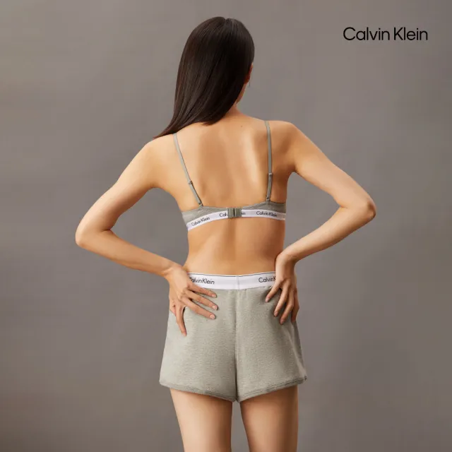 【CALVIN KLEIN】官方旗艦館 CK Carousel 薄襯半杯式胸圍 _灰色