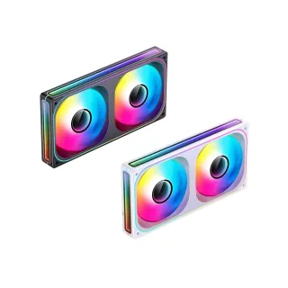 【JONSBO 喬思伯】ZB240 ARGB Gen1 一體式全幅無限鏡風扇 黑/白(3年換新/模組化接頭/TH水冷風扇)