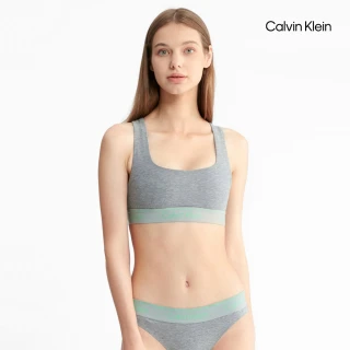 【CALVIN KLEIN】官方旗艦館 CK ATHLETIC 棉質薄墊無鋼圈胸罩_灰色