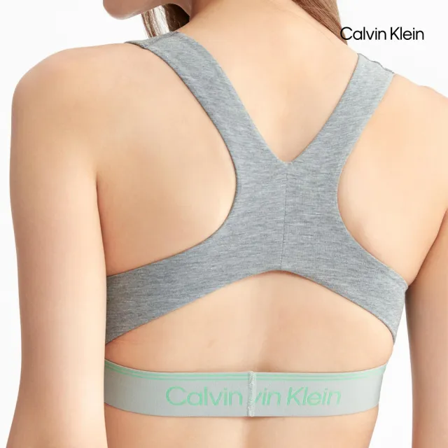 【CALVIN KLEIN】官方旗艦館 CK ATHLETIC 棉質薄墊無鋼圈胸罩_灰色