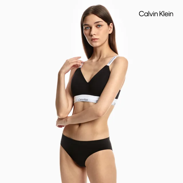 【CALVIN KLEIN】官方旗艦館 CK 現代棉質薄墊無鋼圈胸罩_黑色