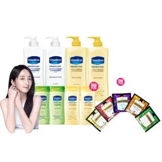【Vaseline 凡士林】經典系列潤膚露獨家款 重量超值組(深層保濕乳液、蘆薈舒緩身體乳、專業修護潤膚乳)