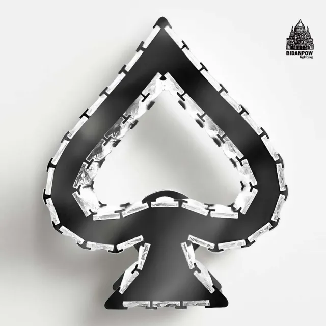 【必登堡】黑桃ABC水晶壁燈 C00049(水晶壁燈/壁燈/床頭燈/過道燈/樓梯燈/輕奢/現代簡約)
