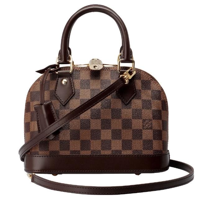 LV LOUIS VUITTON路易威登 N40606 經典 DAMIER 帆布 ALMA BB 手提/斜背手提包