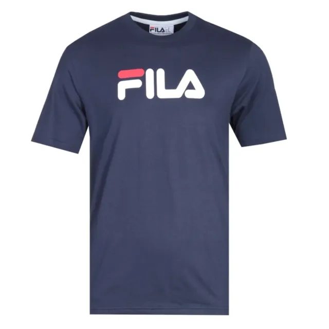 【FILA】經典印刷基本款 圓領純棉 短袖T恤 短T 上衣(美國進口平行輸入)
