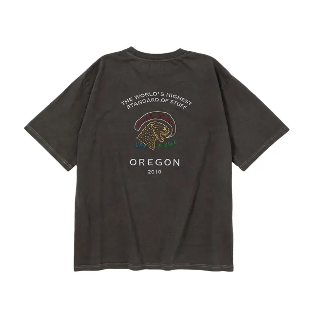 【POLER STUFF】日本限定 POLER PRM PIGMENT SOUVENIR TEE 風格時尚經典復刻洗染紀念T恤(灰色)