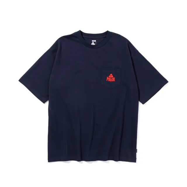 【POLER STUFF】日本限定 POLER FUZZY STUFF RELAX FIT POCKET TEE 刺繡口袋寬版短袖Tee(海軍藍)