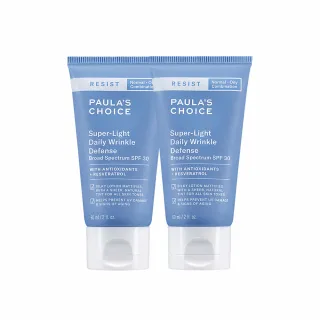 【寶拉珍選】買1送1★抗老化防曬乳60ml任選*共2入(SPF30潤色款/SPF50無油款/SPF50保濕款)