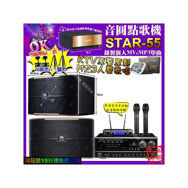 【音圓】卡拉OK組合(STAR-55+NaGaSaKi DSP-X1BT+JBL PASION12+JBL VM-300/音響設備)