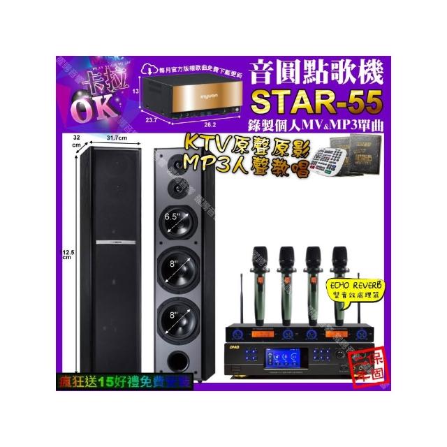 【音圓】STAR-55+BMB DAR-350HD4+TDF M-6+YAKO AD-100X2(卡拉OK組合/音響設備)