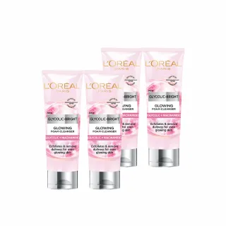 【LOREAL Paris 巴黎萊雅】淨亮白激光潔面乳_100ml_4入組