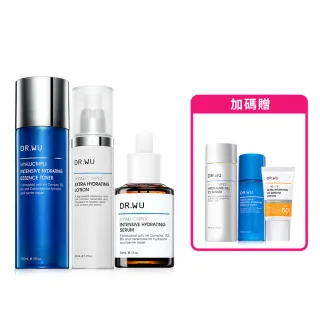【DR.WU 達爾膚】momo獨家★保濕經典超值組(玻尿酸化妝水150ML+玻尿酸精華乳50ML+玻尿酸精華液30ML)