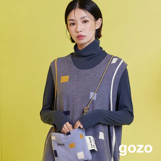 【gozo】HOT發熱高領長袖上衣(四色)
