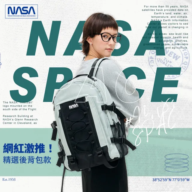 【NASA SPACE】買一送一。買包送品牌旅行隨身包│美國太空旅人多用途旅行雙肩後背包/健行包(多款)