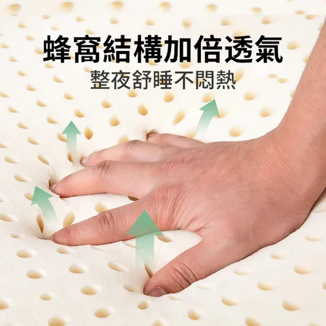 【HABABY環安家居】天然乳膠床墊 加大單人尺寸/135床型上鋪適用(馬來西亞進口 學生宿舍床墊 租屋首選)