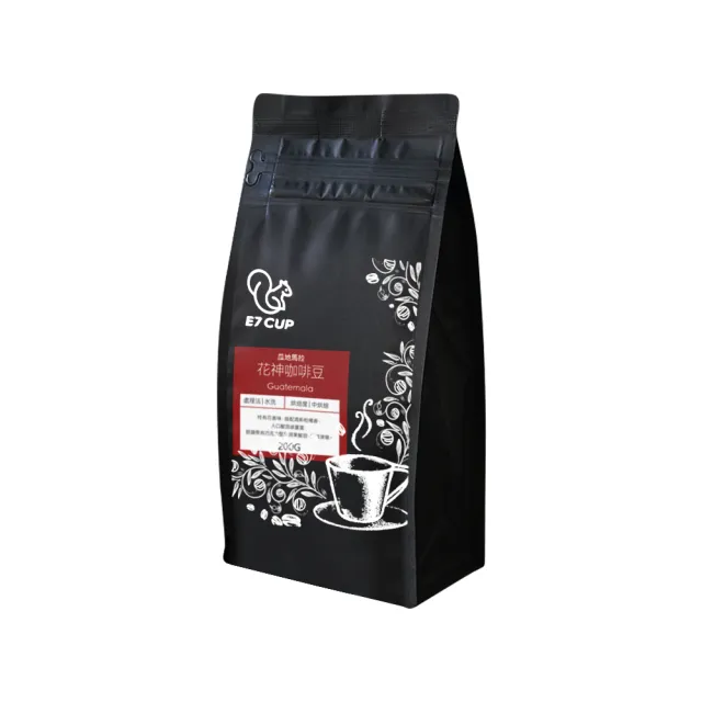 即期品【E7CUP】瓜地馬拉花神咖啡豆 可可花香 水洗 SHB 中焙(200G/包)