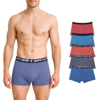 【pierre cardin 皮爾卡登】6件組 極彈舒柔速乾萊卡平口褲-速(四角內褲/男內褲)