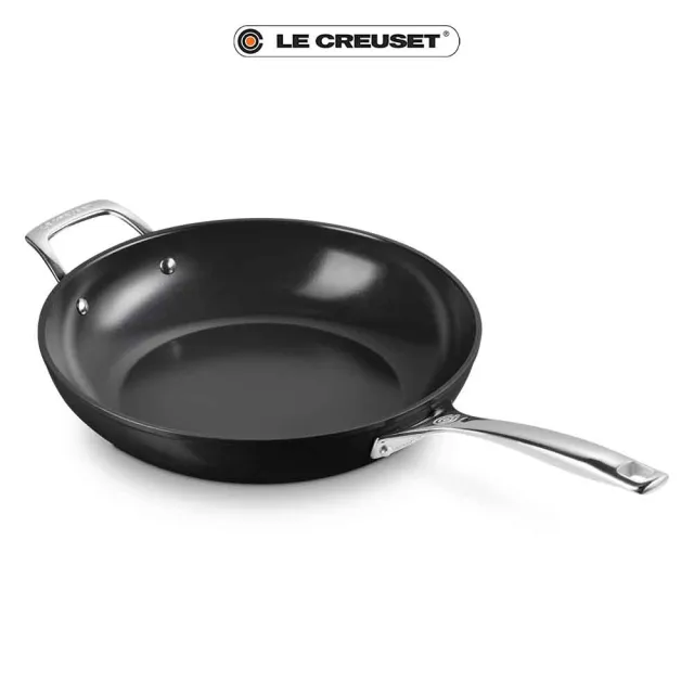【Le Creuset】Essential陶瓷不沾系列單柄單耳煎鍋 30cm