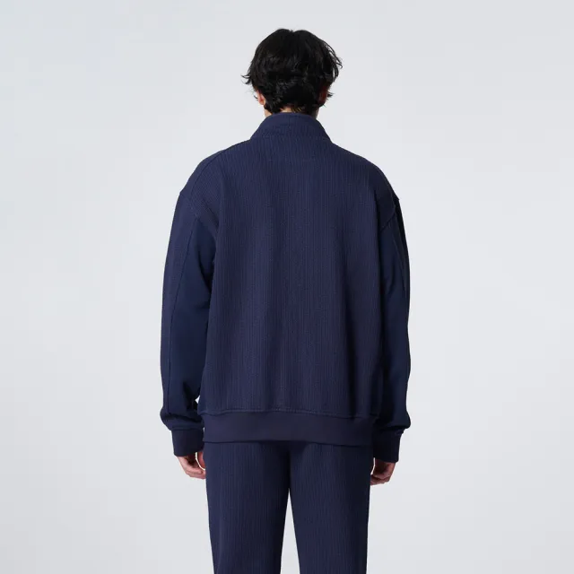 【ARVOpm】男女同款 藍色休閒套裝大口袋外套00202410111(限時6折)