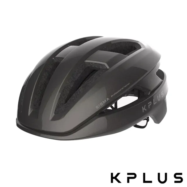 【KPLUS】公路競速SIGMA 絕佳散熱表現單車安全帽-金屬玫瑰與煙燻灰