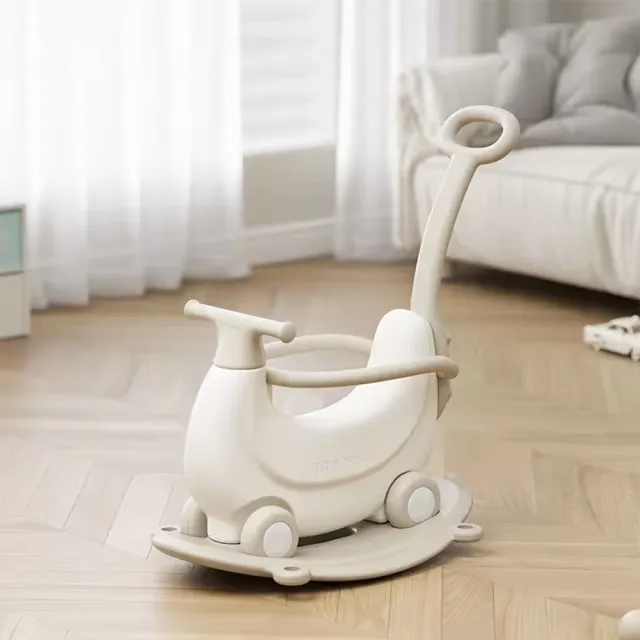 【i-Smart】四合一多功能日系香蕉造型蹦蹦車(搖搖馬｜滑步車｜嚕嚕車)
