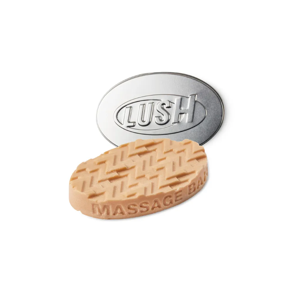 【LUSH 嵐舒】Deep Sleep 甜睡時光鎂鹽按摩芭組(按摩芭x1+橢圓鐵盒x1/舒緩/放鬆/固體按摩油/薰衣草/洋甘菊)