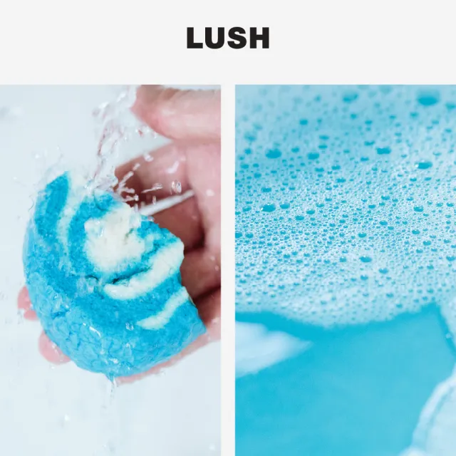 【LUSH 嵐舒】藍天白雲泡泡浴芭 200g(泡澡球/泡泡浴芭/廣藿香/乳香)