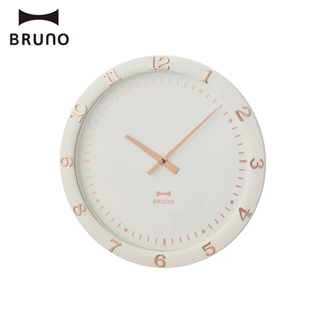 【BRUNO】日本BRUNO粉彩掛鐘(優雅燙金設計 點綴出高雅質感)