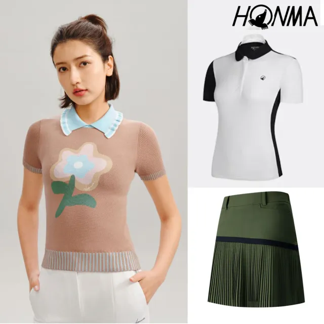 【HONMA 本間高爾夫】女款 機能涼感速乾POLO衫/百褶短裙 春夏款 多款多色任選(限量優惠 日本)
