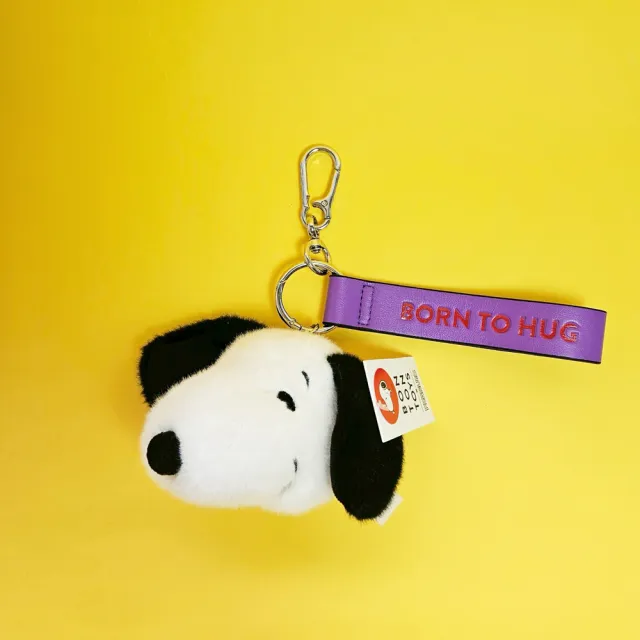 【BON TON TOYS】雙11 Snoopy史努比環保毛絨背包吊飾-奶油(8cm 玩偶、娃娃、鑰匙圈)